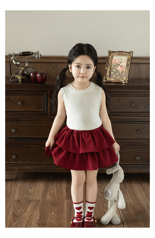 Lyocell Rib Knitted Top, Ivory